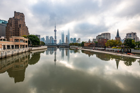 View of Shanghai skyline, China