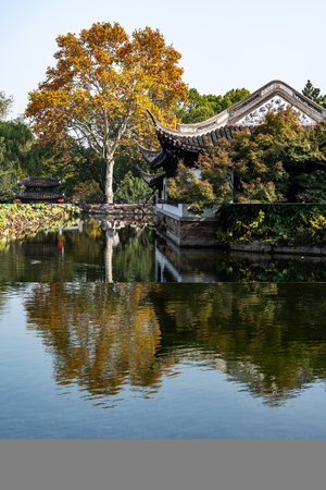 Suzhou Suzhou Garden in Suzhou Chinaの写真素材
