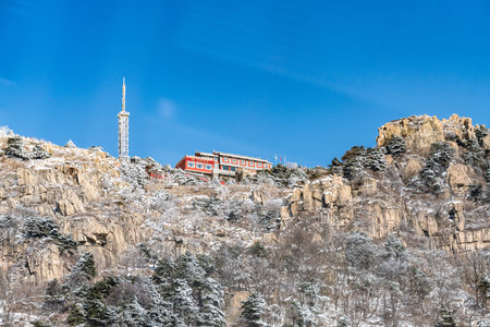 Winter landscape in Huangshan City, Anhui Province, Chinaのeditorial素材