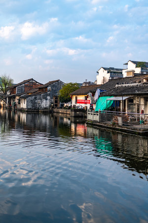 The old town of Wuzhen is a UNESCO World Heritage Site.の写真素材