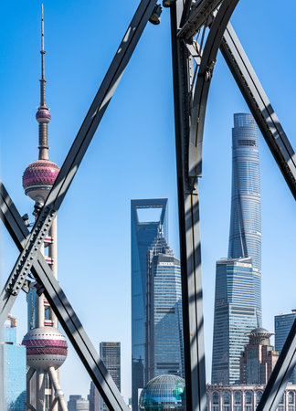 Shanghai Lujiazui Finance and Trade Zone of the modern city