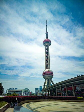 Shanghai Oriental Pearl TV Tower, Shanghai, China. Shanghai is the largest city in the world.