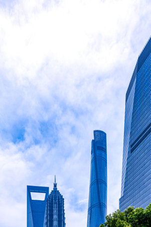 Shanghai Lujiazui Finance and Trade Zone of the modern city
