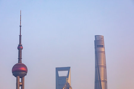 Shanghai Lujiazui Finance and Trade Zone of the modern city