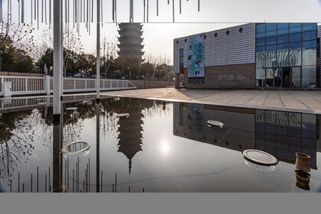 Shijiazhuang City, Hebei Province, Chinaの写真素材