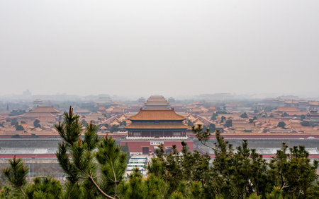 View of the Forbidden City.の写真素材