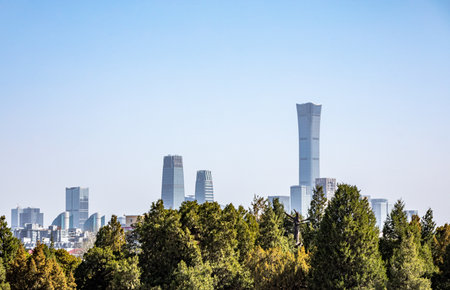 Cityscape of Hefei City, Anhui Province.の写真素材