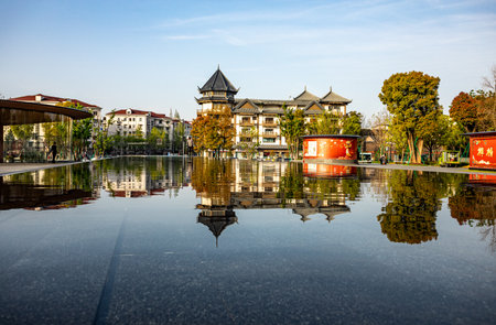 Shijiazhuang City, Hebei Province, Chinaの写真素材