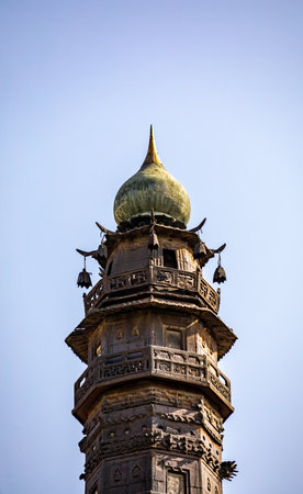 Minaret in Agra, Uttar Pradesh, Indiaの写真素材