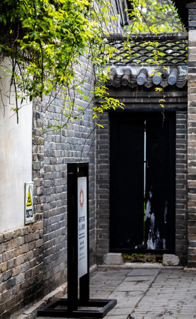 Chinese traditional architecture in Suzhou, Jiangsu Province, China.の写真素材