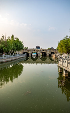 China, Shanxi Province, Jinzhong City, Jinzhong City Scenic Areaの写真素材