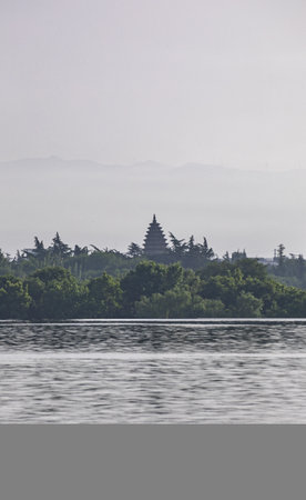 Pura Ulun Danu Bratan temple on Bratan lake, Bali, Indonesia