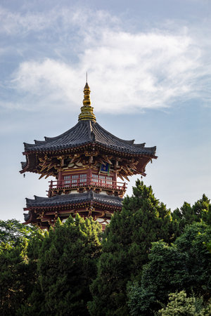 Pagoda of Kiyomizu-dera Temple in Kyoto, Japanのeditorial素材