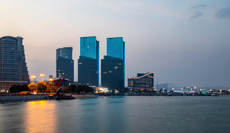 Shanghai Lujiazui Finance and Trade Zone of the modern city of China.の写真素材