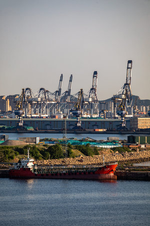 Container terminal in the port of Yokohama, Kanagawa Prefecture