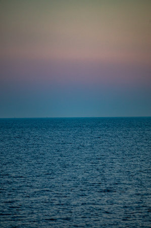 Beautiful sunset over the sea.の写真素材
