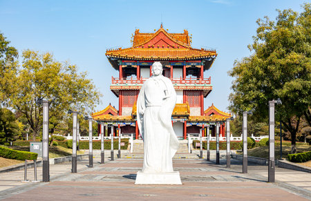 Statue in the Forbidden City, Beijing, Chinaの写真素材