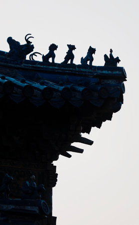 Ancient architecture scenery, Zunhua City, Hebei Province, china.の写真素材