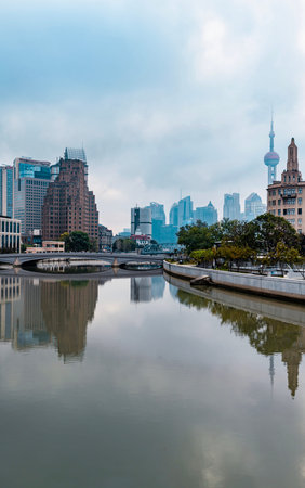 Shanghai Lujiazui Finance and Trade Zone of the modern city