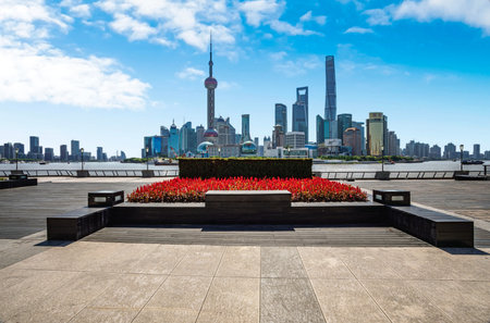 Shanghai Lujiazui Finance and Trade Zone of the modern city
