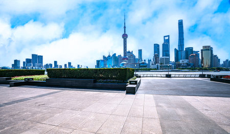 Shanghai Lujiazui Finance and Trade Zone of the modern city