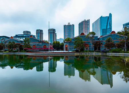 Shanghai is the capital and most popular city of China.の写真素材