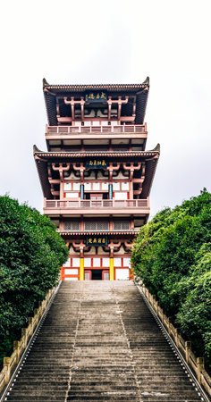 Taipei pagoda in Taipei, Taiwan.の写真素材