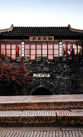 Old buildings in Suzhou, China. Suzhou is a famous tourist destination in China.の写真素材