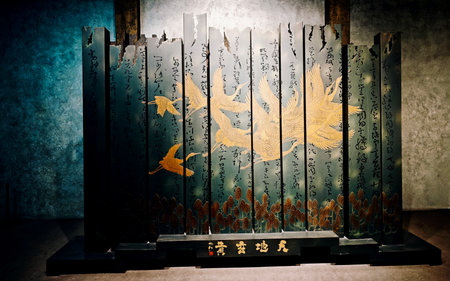 The national flag of the Republic of Sri Lanka on a wooden boxのeditorial素材