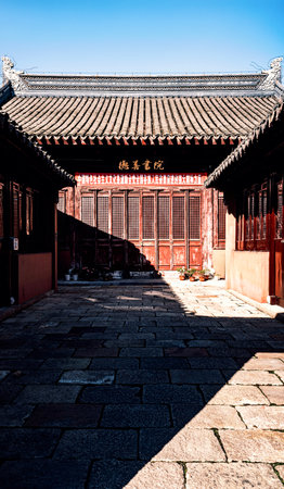 Ancient architecture in Shanghai, China.の写真素材