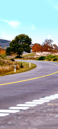 blur in south africa close up of the empty road like concept of travel and destination