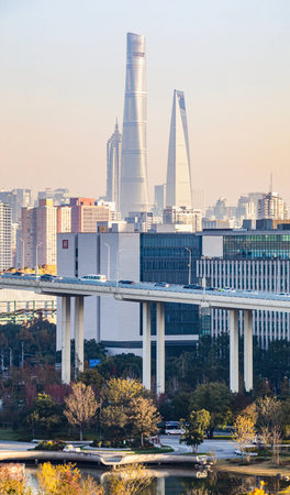 Tokyo cityscape with Tokyo Skyline. Tokyo is the capital of Japan.