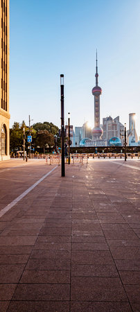 Shanghai Lujiazui Finance and Trade Zone of the modern city