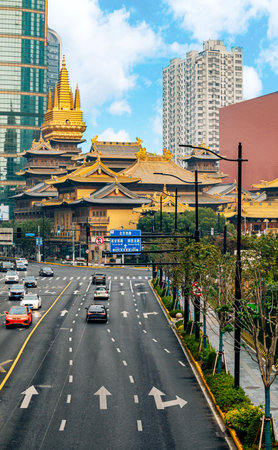 View of the main street in Kuala Lumpur, Malaysia
