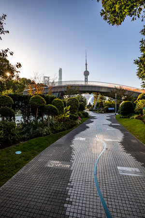 Shanghai Lujiazui Finance and Trade Zone of the worldのeditorial素材