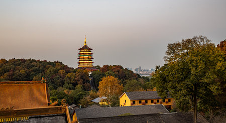Beautiful view of the Forbidden City in Beijing, China. The Forbidden City is a UNESCO World Heritage Site.のeditorial素材