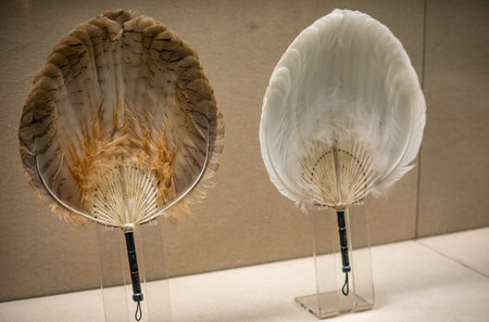 Flaming Fan in Museum of Art, Bangkok, Thailand.の写真素材