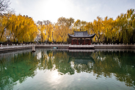 Hangzhou Yonggungsa Temple in Hangzhou China.の写真素材