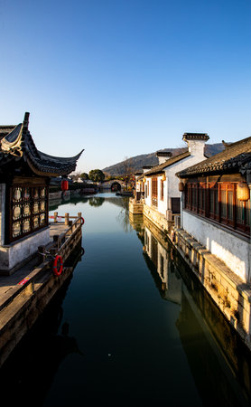 Ancient buildings in Suzhou, China.の写真素材