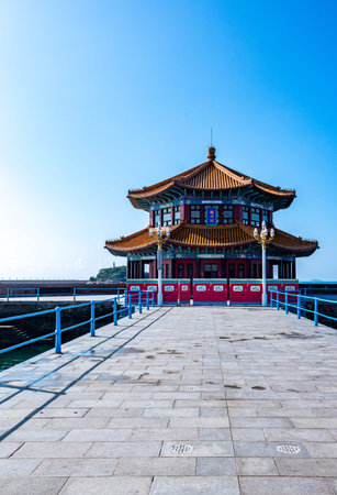 Pavilion of the Forbidden City in Beijing, China. It was built in the Ming Dynasty.