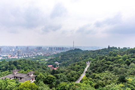 Landscape view of the city of Chongqing, China.の写真素材
