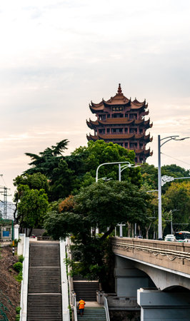 China, Henan Province, Jinzhong City, Jinzhong Towerの写真素材