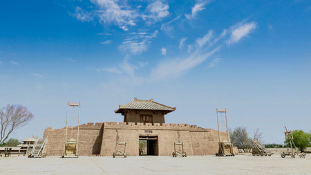 Ancient architecture scenery in the Eastern Royal Tombs of the Qing Dynasty, Zunhua, Hebei Province, china.の写真素材