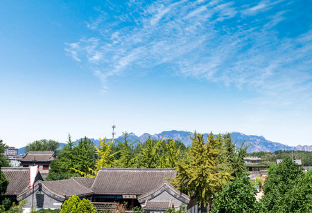 Landscape view of the city of Hebei, China.の写真素材