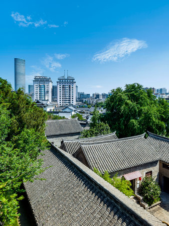 Cityscape view of Suzhou, China. Suzhou is a city in Jiangsu Province.の写真素材