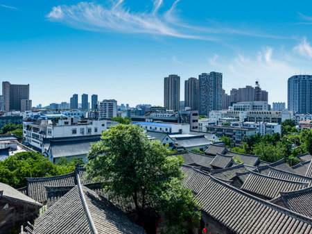 Cityscape of Suzhou, China. Suzhou is a city in Jiangsu Province.の写真素材