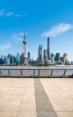 Shanghai Lujiazui Finance and Trade Zone of the modern city