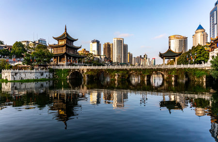 Beautiful cityscape of Nanjing, Jiangsu Province, China