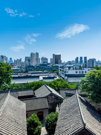 Cityscape of Suzhou, China. Suzhou is a UNESCO World Heritage Site.の写真素材