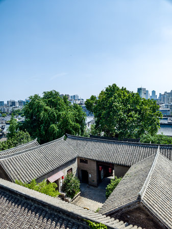 View of Changsha City, Hunan Province, China.の写真素材